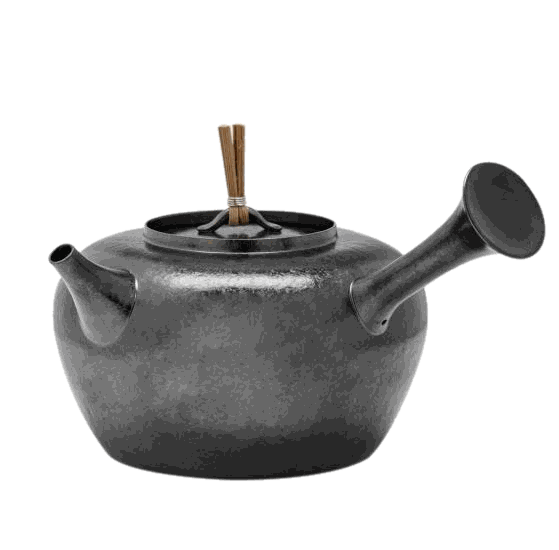 听泉钛侧把壶（岩黑款）
